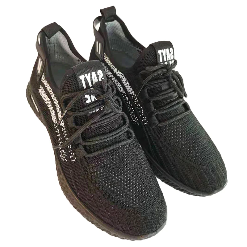 

Hiking shoes stock cycling casual sport running shoes men's casual shoes, Black