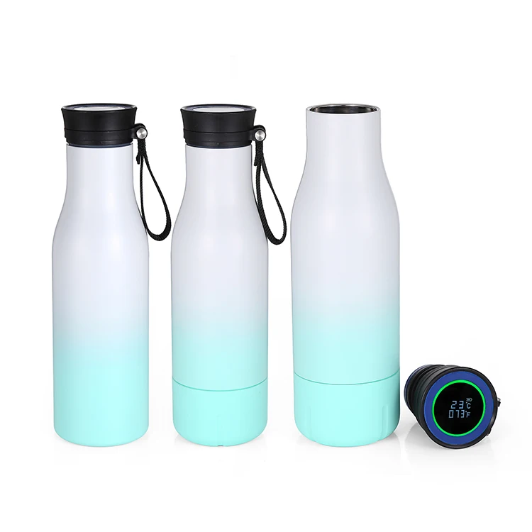 

Amazon hot sale 17oz double wall 18/8 stainless steel insulated sports water bottles with time marker