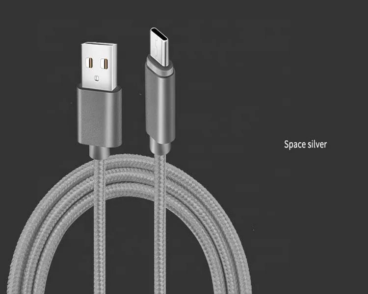 

wholesale high quality super flexible colorful charging data mini type C micro usb cable, Blue, red, green, white