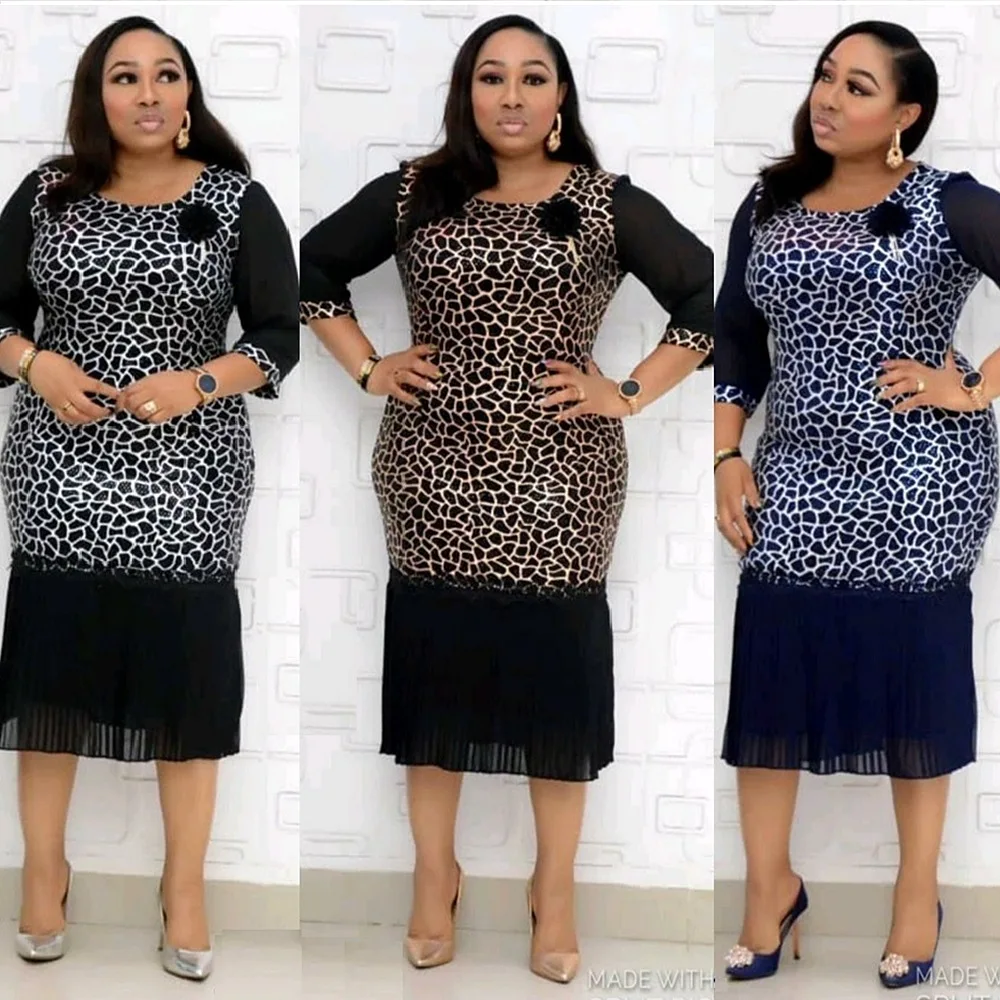 

Turkey style office dresses Africa Women's New pencil dresses good material 5XL, As showed