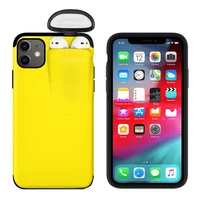 

Hot Sale 2 in 1 Combined for iPhone 11 Pro Max Earphones Phone Case with Airpods Holder