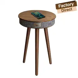 HOMEMORE multi-function wood table wireless chargi