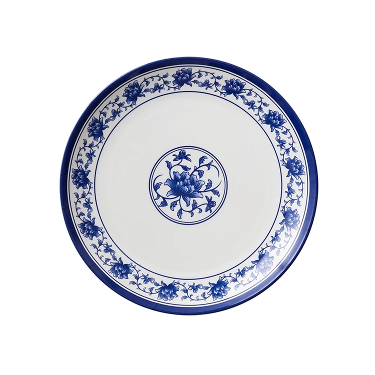 

Blue and white porcelain 7 8 9 10 inchs chinese style luxury restaurant plate