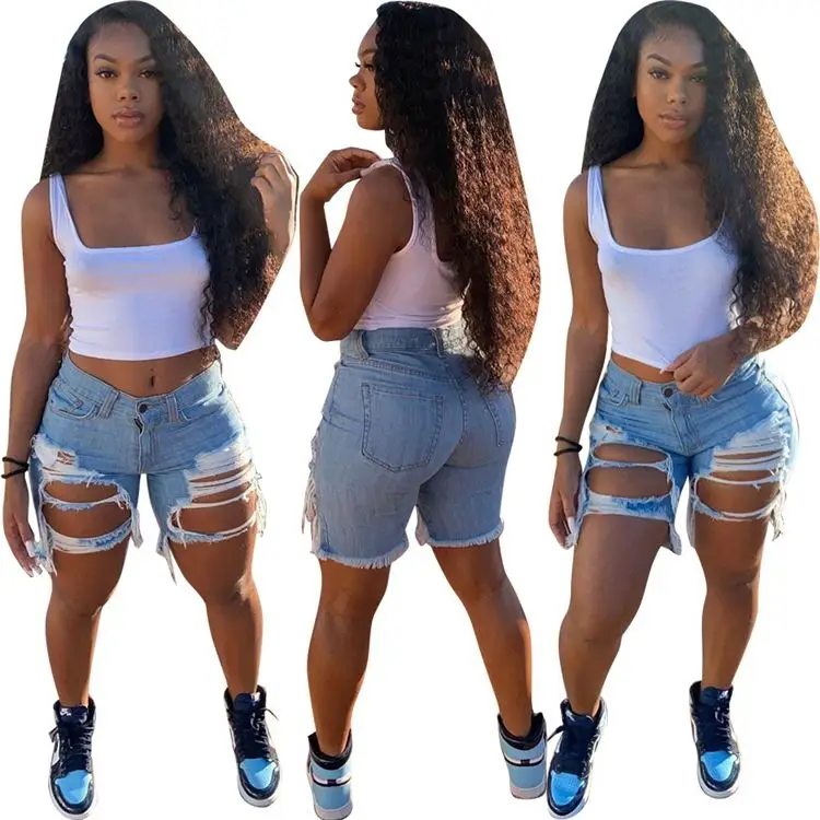 

M10642 womens 2020 apparel ripped jeans women plus size jeans pants