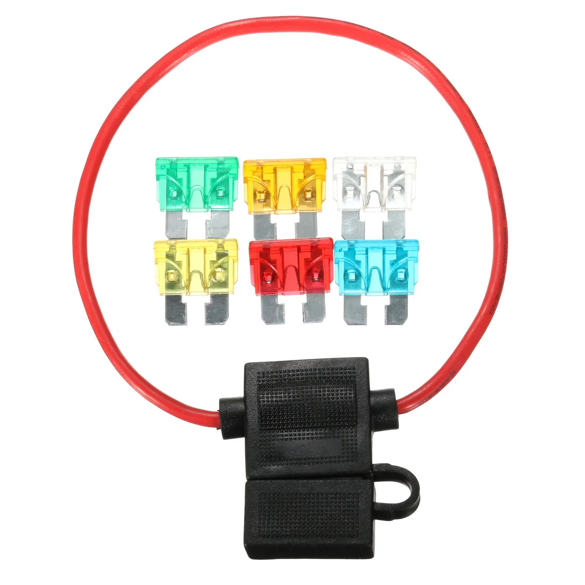 15a 20a Waterresistant Medium Car Fuse Holder Waterproof Automotive