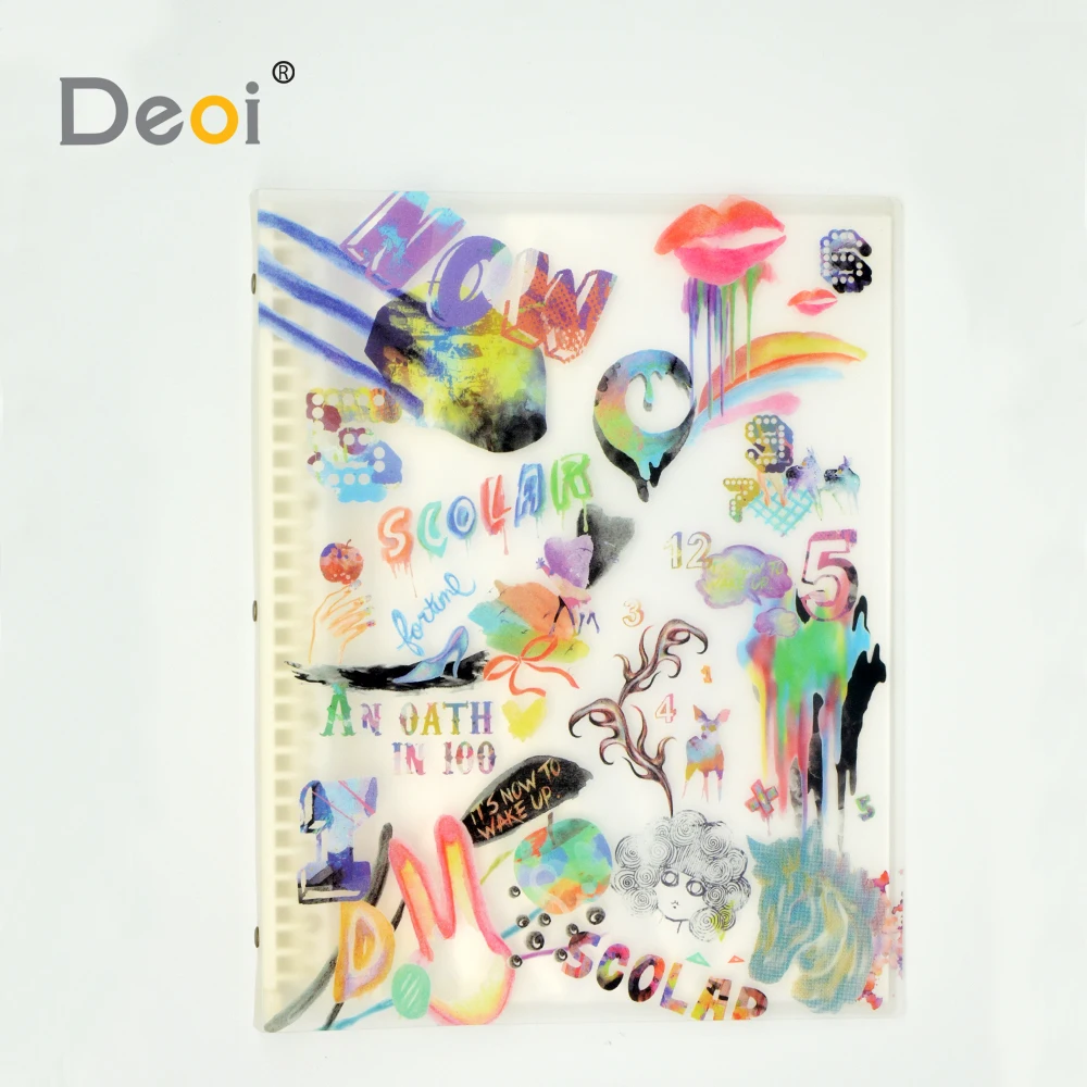 
Factory customized A4 clear file folder UV printing durable folder 