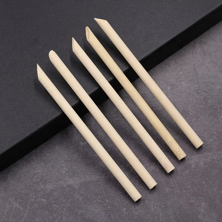 

Eco-Friendly Replacement For Plastic Ones Bamboo Straw Disposable, Natural, carbonized