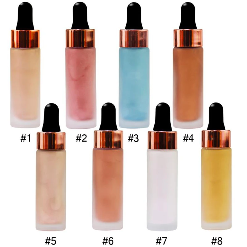 

Custom Label No Brand New Makeup Liquid Highlighter Body Multicolor Highlights Beauty Contour Shimmer Face Liquid Highlighter