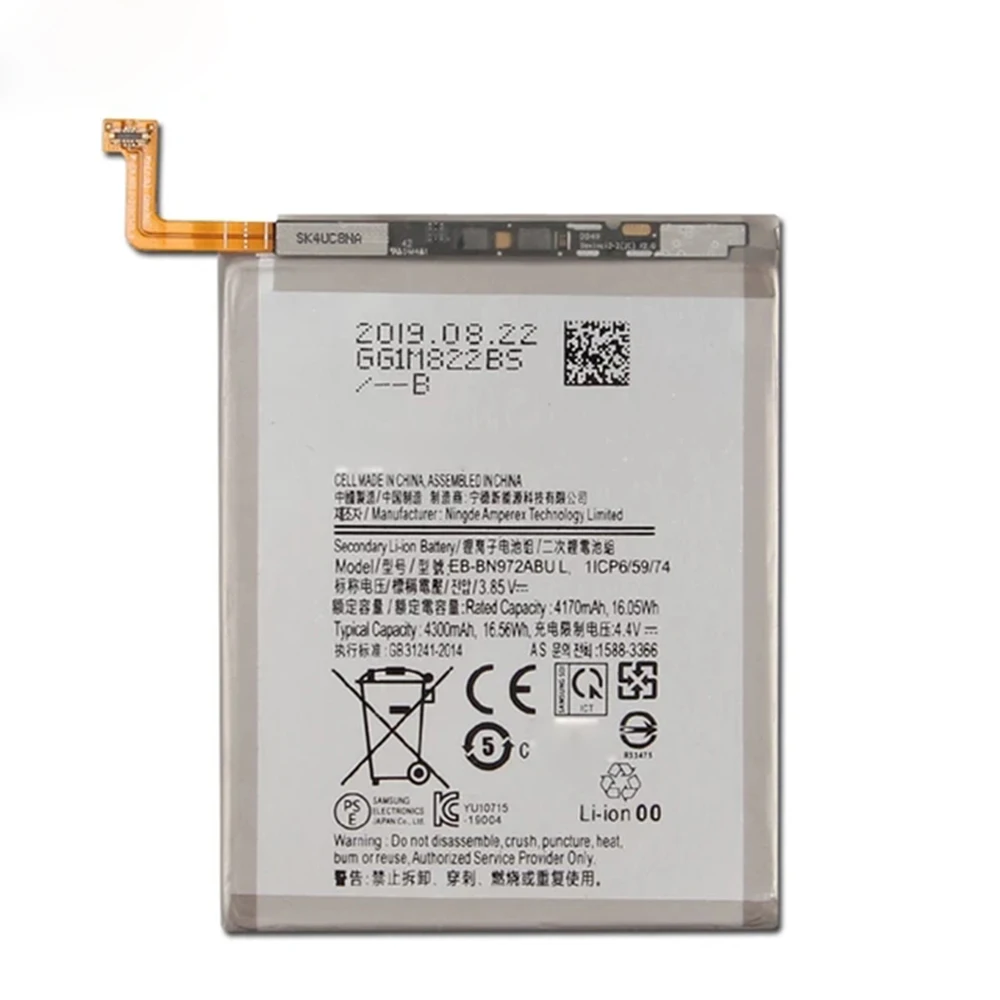 

For Samsung Original EB-BN972ABU For Samsung Galaxy Note 10+ Note10 Plus battery Note 10 Note10+ Plus SM-N975F SM-N975DS battery