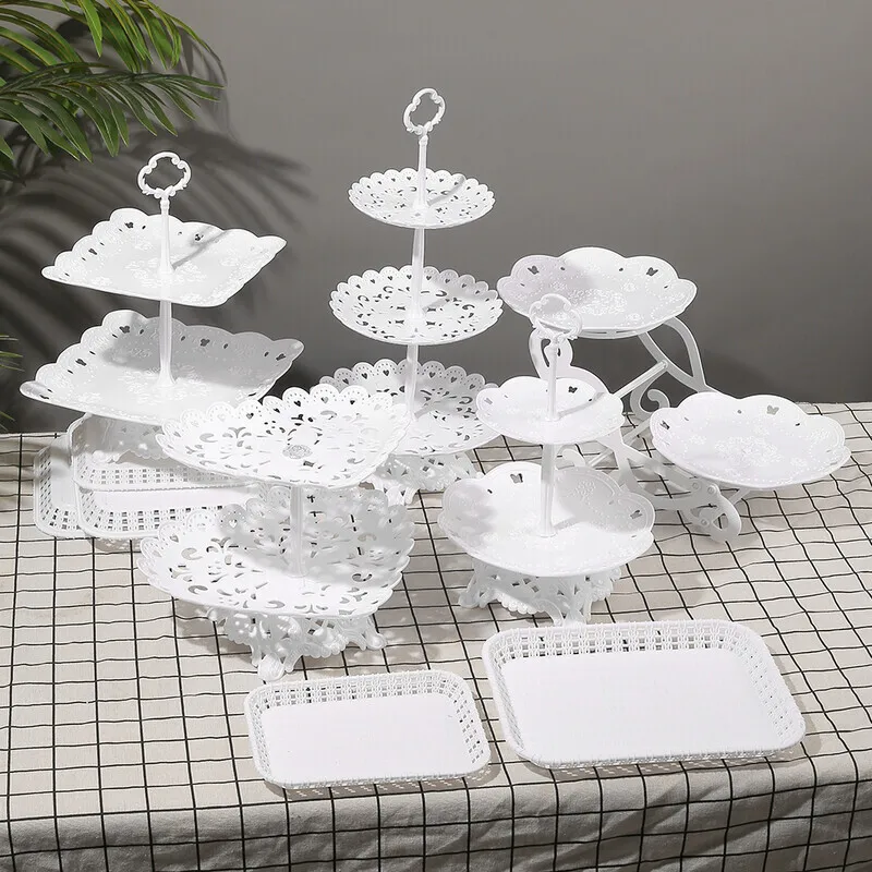 

Multi-layer Cake Stand Dessert Cupcake Holder for Wedding Birthday Party Festival Fruits Snack Serving Platter Cake Tool