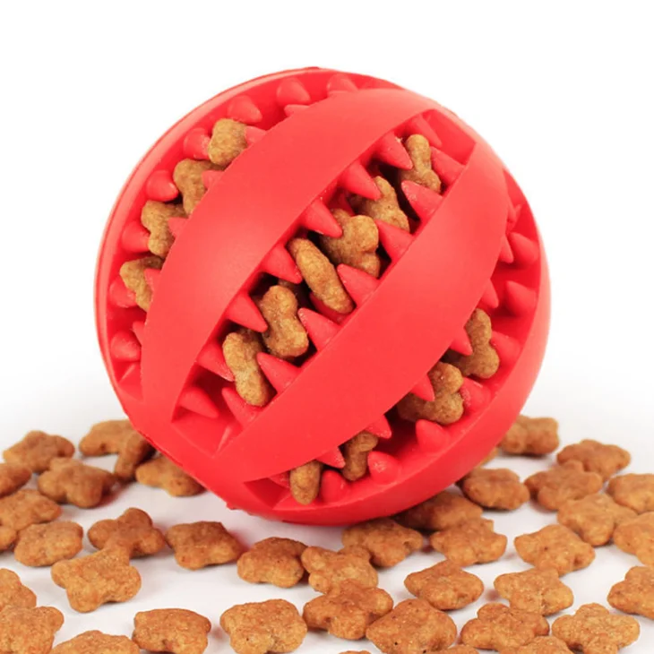 

Eco-Friendly Stocked Rubber Durable Interactive Squeaky Chew Balls Pet Dog Toys For Dog, Customized