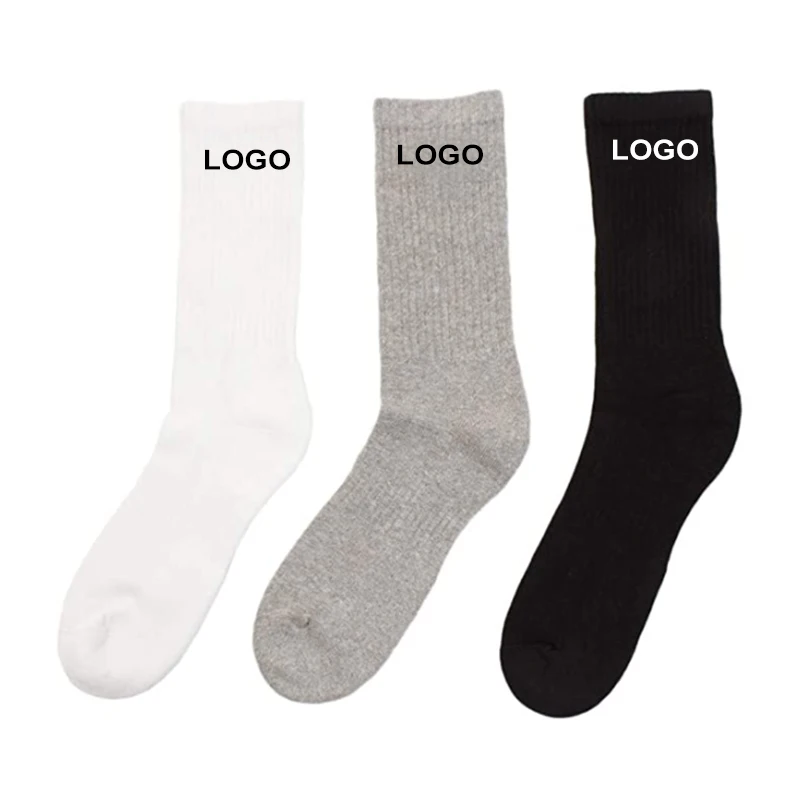 

OEM Mens Calcetines Customize Knitted Sport Crew Man Custom Athletic Socks, Custom colors