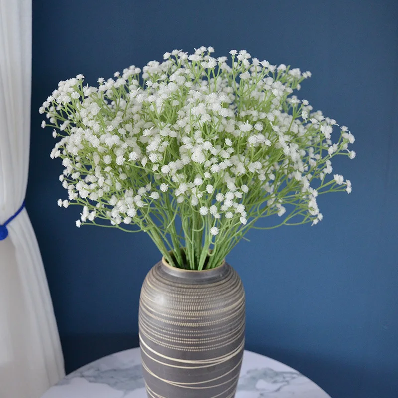 

Babys Breath Gypsophila Wedding Decoration White Color Real Touch Artificial Baby's Breath Flower