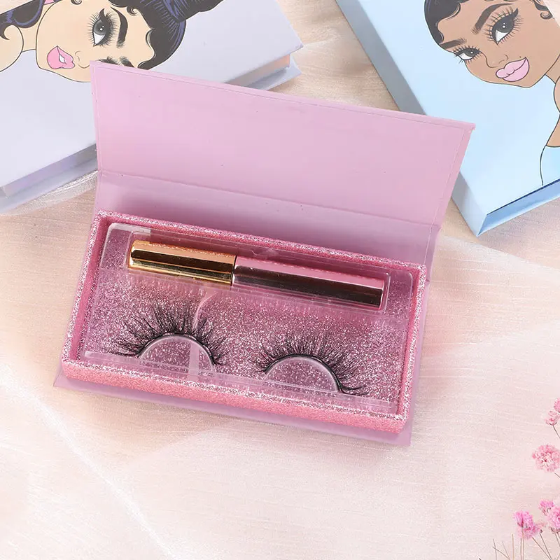 

wholesale magnetic eyelashes private label Customized logo lashbox packaging magnetic eye lash kit magnetic false eyelashes