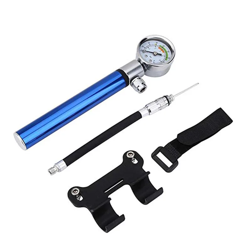 

Langwei New Arrival Cycling Accessories Aluminum Alloy Portable Mini Bike Pump With Pressure