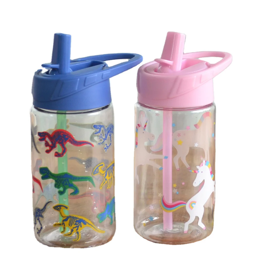 

Manufacturer Supplier RPET Reusable Plastic AS TRITAN Kids Straw Water Bottle, Customized