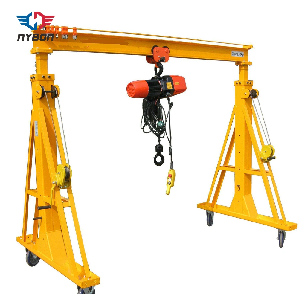 
Light Weight adjustable manual Small 5 ton Mobile Workshop Mini Gantry Crane cost  (62418237634)