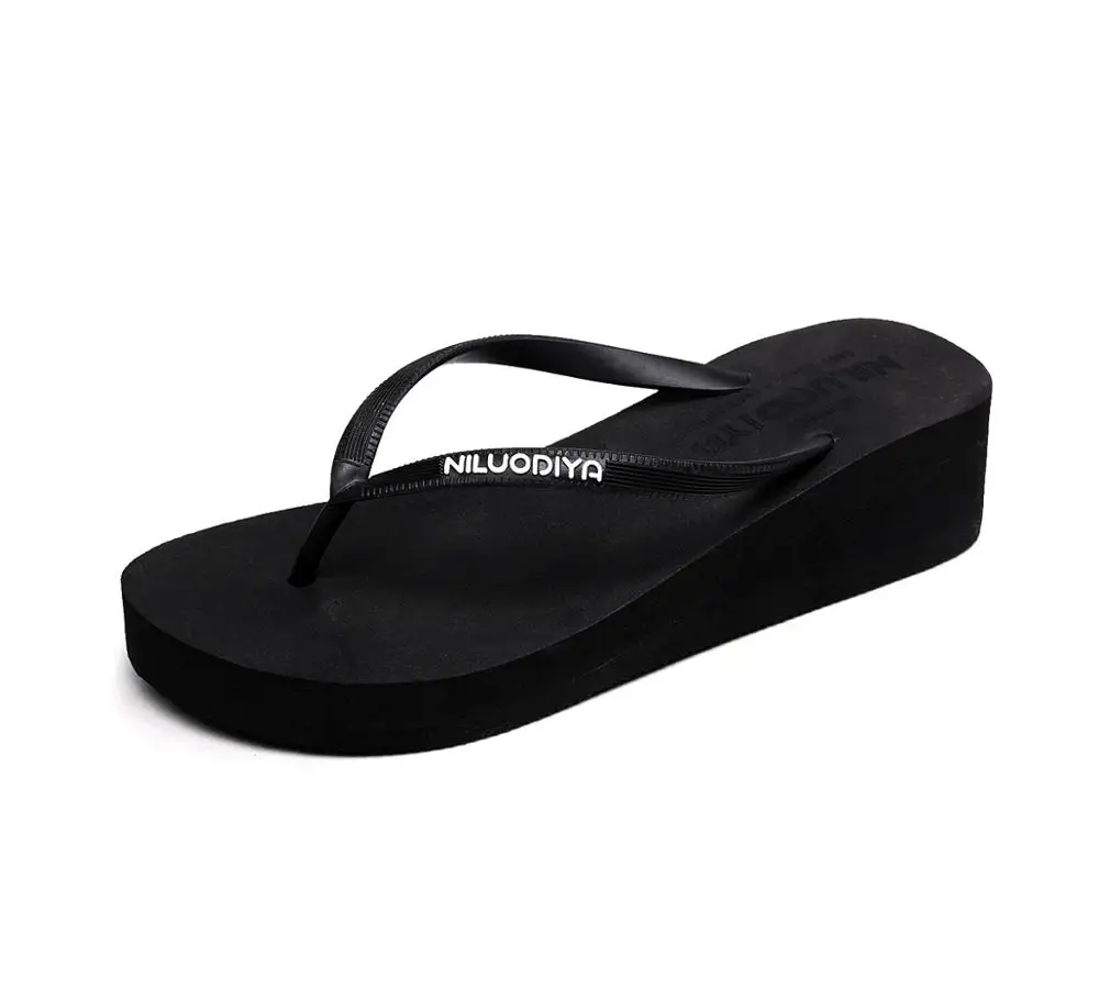 

2020 Summer Ladies Wedge Slippers Women, Blue,pink,white,black