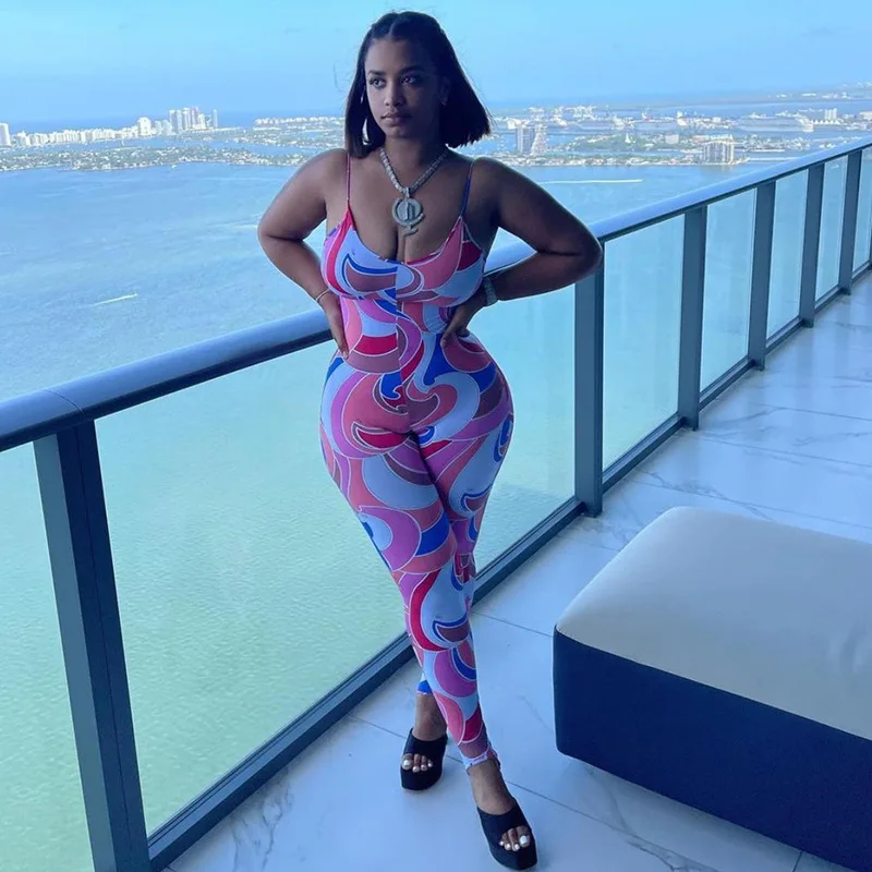 

Hot Selling Formal Elegant One Piece Bodycon Sexy Summer Women Ladies Open Back Tight Jumpsuit