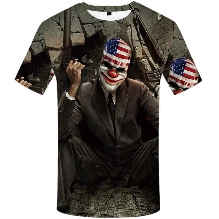2019 Fashion 100% Cotton Cheap Men's Custom Printed Round Neck Men T Shirt