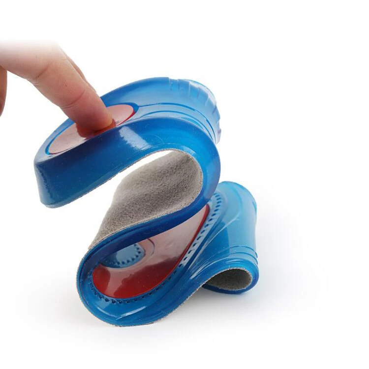 

2021 Hot Sale Absorption Shock Unisex Sport Shoe Insole PU Arch Support Sports Shoe Insole silver ion Insole, Blue