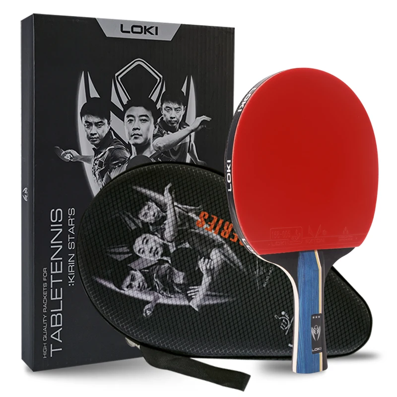 

2022 LOKI Ping Pong K3 star bat table tennis racket with racket case and color box