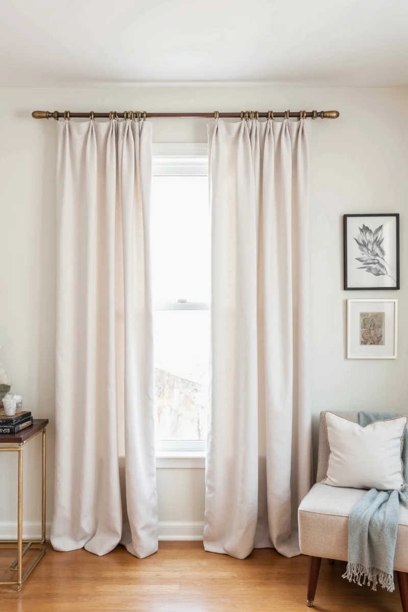Sheer Curtains with Command Hooks