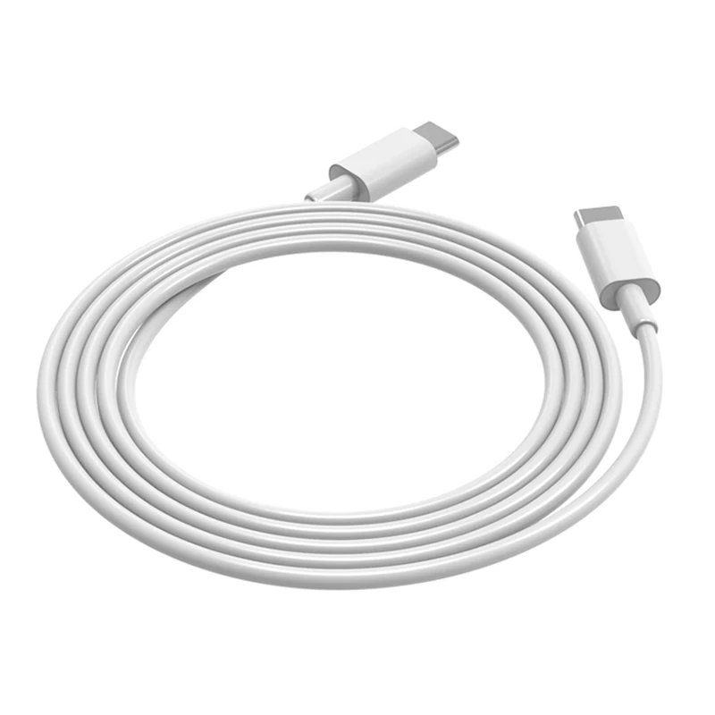 

2020 New Good Quality Male Type C to Type C Fast PD Data Charging Cable, White/black