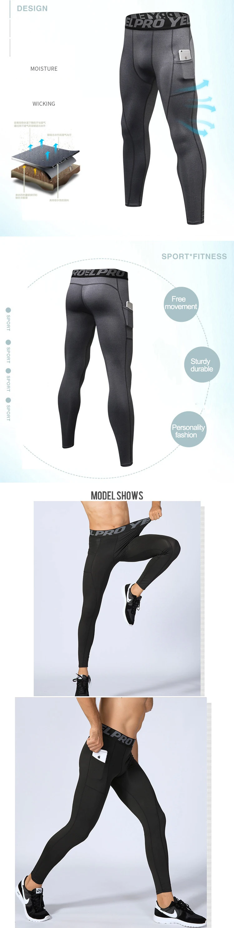 Custom sportswear men running gym high waisted workout leggings custom spandex seamless super soft activewear football leggings