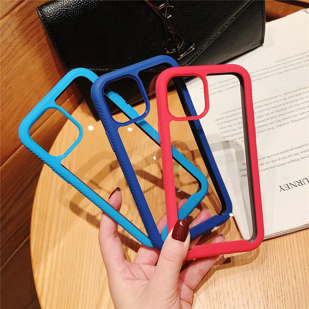 

2021 Laudtec Full Protective Luxury Shockproof Frame Transparent Cover Clear Phone Case For iPhone 12 Pro Max