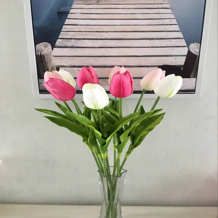 High Quality Artificial Tulip Pu Flower Tulip Artificial