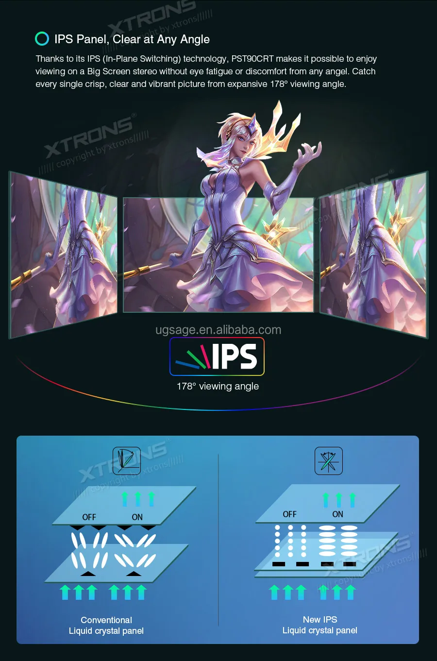 Xtrons Touch Screen Android Car Gps Navigator For Toyota/lexus Gx 470