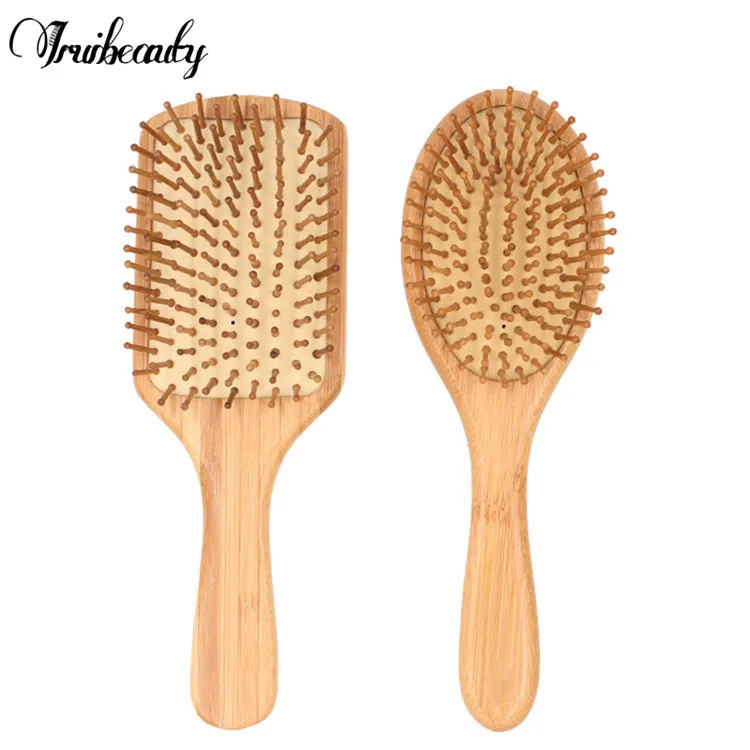 

Eco Friendly Custom Logo Paddle Detangling Bamboo Hair Brush For Women