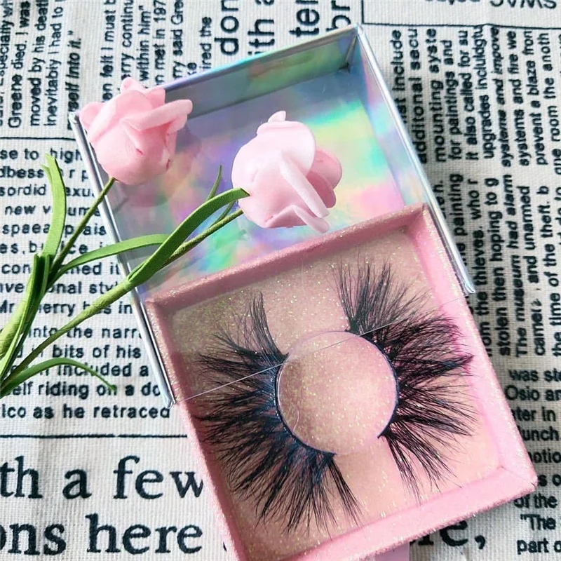 

Akara 3d mink lashes private label 25mm mink eyelashes vendor, Natural black