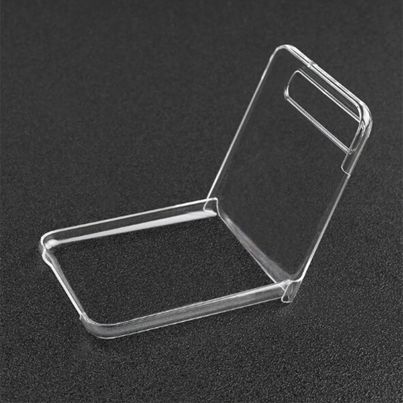 

High Transparency Clear Glossy PC Hardshell Phone Case for Samsung Galaxy Z Flip