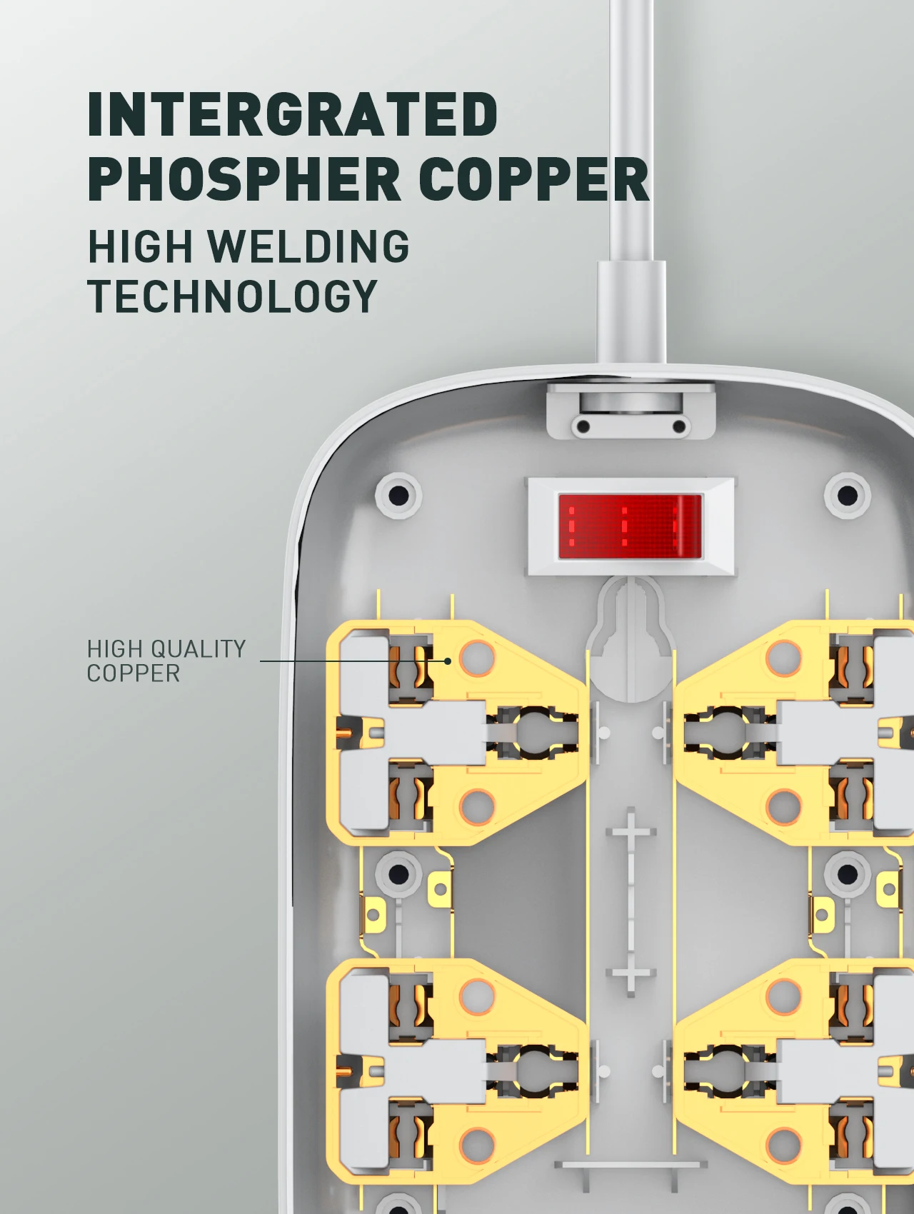 LDNIO SC4407 Defender Series Power Extension Cord 4 Power Socket 4 Usb 2500W 8 LDNIO SC4407 Defender Series Power Extension Cord 4 Power Socket 4 Usb 2500W 8