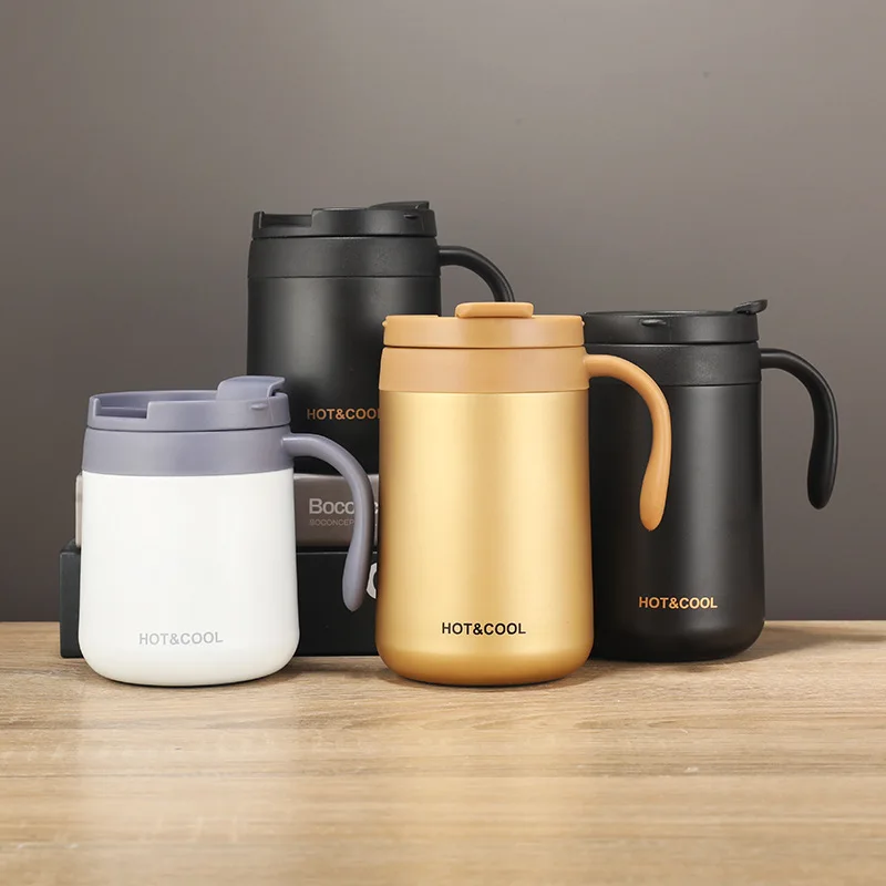 

New Matte Custom Logo Stainless Steel Vacuum Flask, As picture