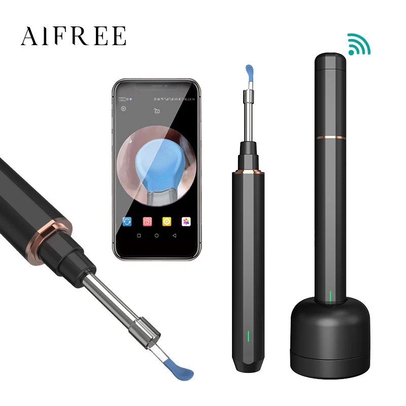 

AIFREE smart ear wax removal tool care cleaning kit Wifi Wireless Ear Pick Ear Wax Cleaner Camera