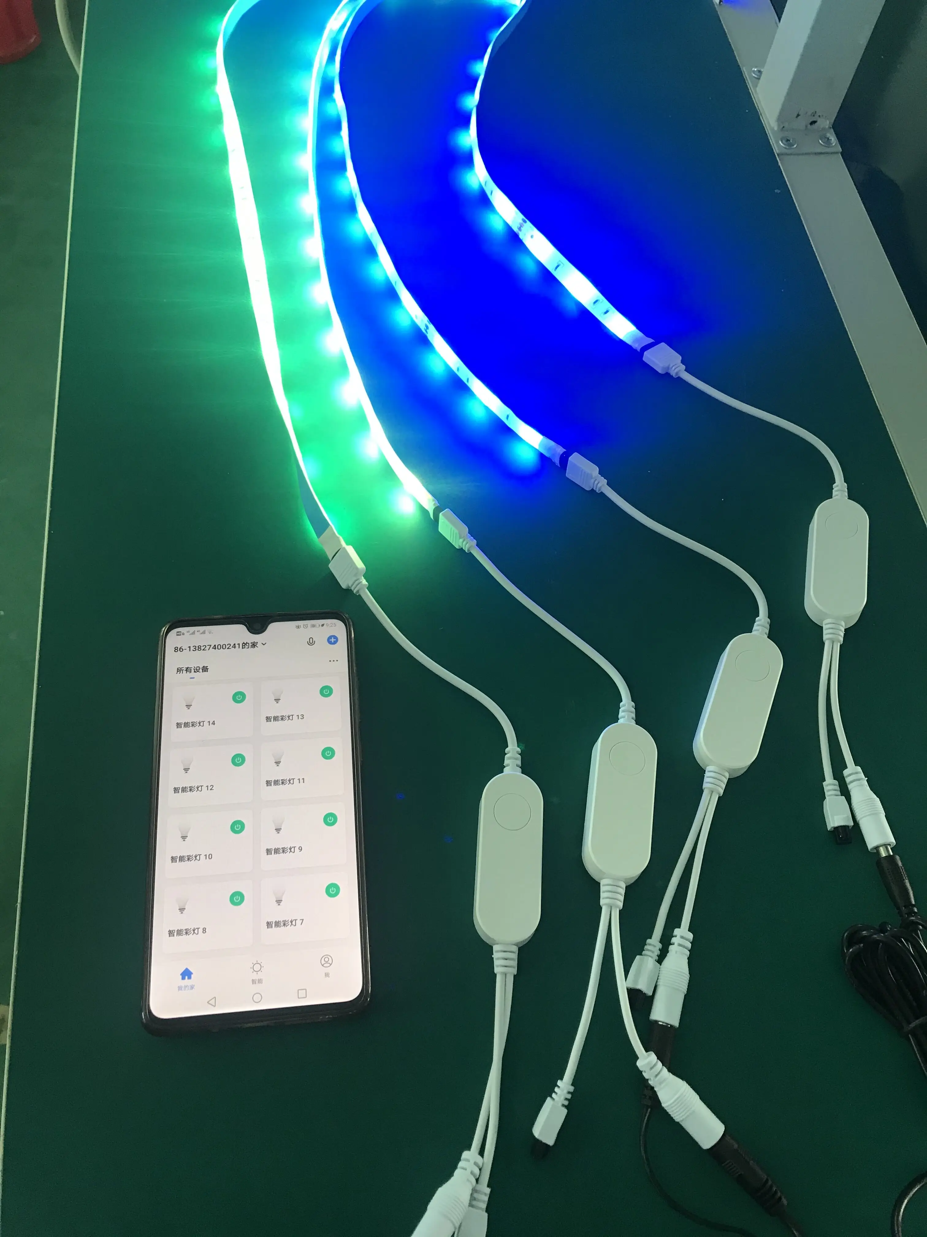 Rgb Music React Syncing Led Controller With Tuya App With 24keys Ir