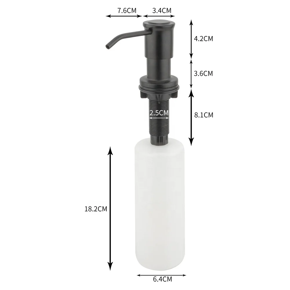 Longan Silicone Soap Dispenser Set Metal Pump Station with Tops for Lotion Dispenser for Kitchen Use Direct Factory Supply China