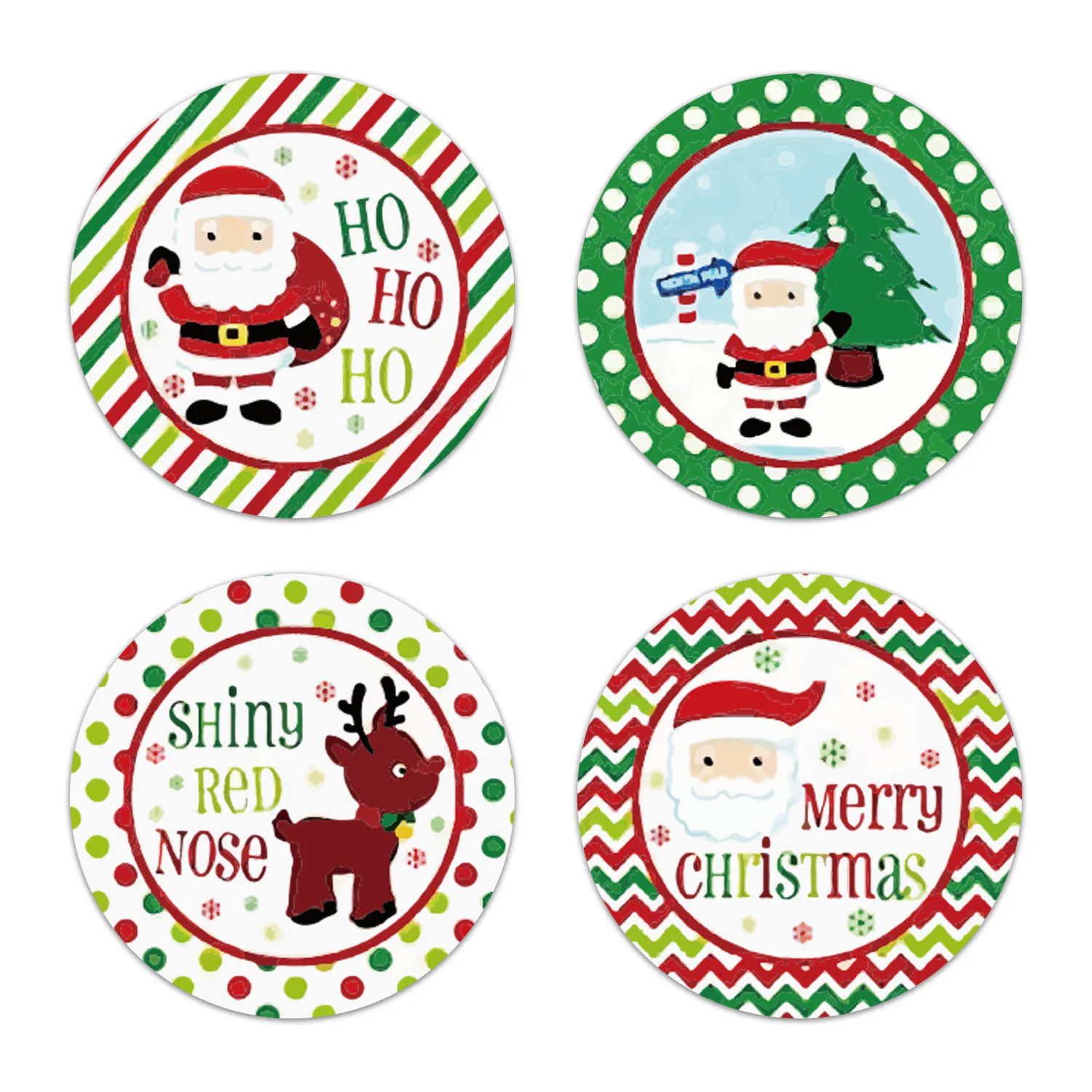 Custom Printing Christmas Holiday Children Gift Tags Adhesive Paper ...