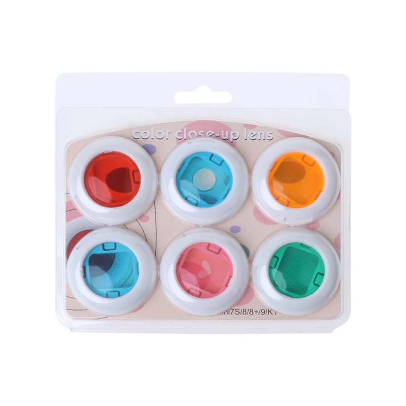 

Free Ship 6PCS Color Close-UP Lens Instax Mini 8/8+/9/7s/KT 6 Pcs Colorful Filter Lens For Fuji Instant Film Camera