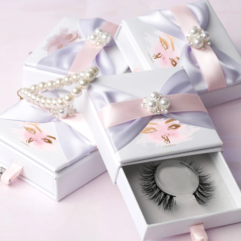 

SY shuying lash bag purple customise 30mm mink eyelash sleeve storage packaging box