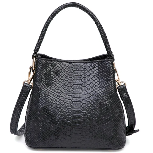 

Handbags For Women Custom PU Snake Texture Shoulder Bag New Fashion Tote Handbag