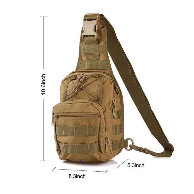 

Military Sport Messenger Single Shoulder Bag Chest Pack EDC Tactical Crossbody Bag, Over 10 colors