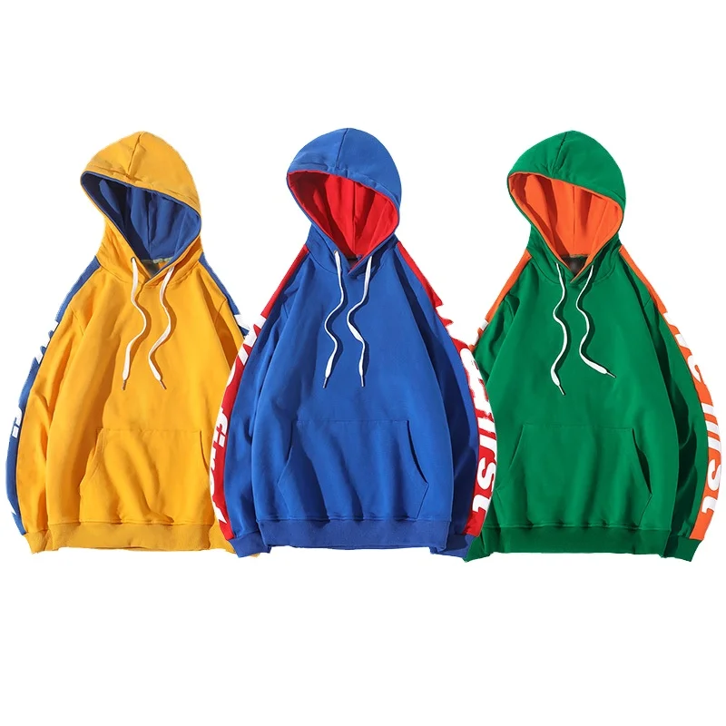 

Custom Color Block Mint Green Hoodie Long Sleeves Pullover Streetwear Wholesale