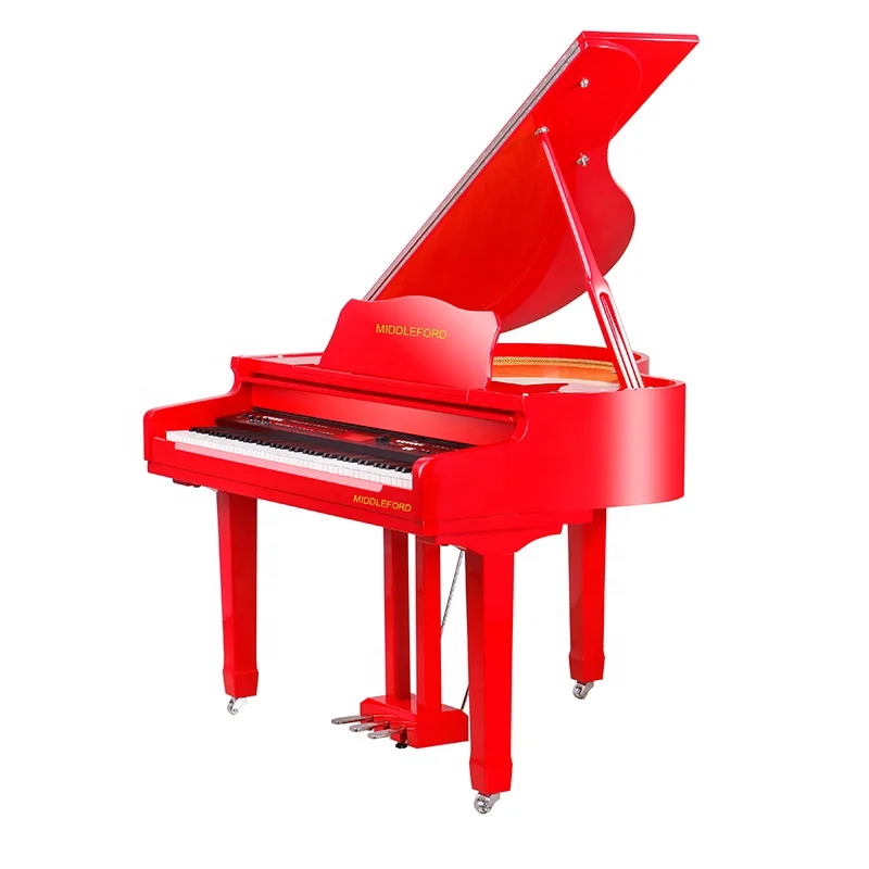 

Red Glossy 88 keys Grand Piano Digital, Red polish