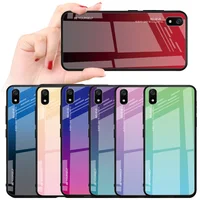

Factory Price Redmi 7 6A 7A 9H Tempered Glass Luxury Back Cover For Redmi GO K20 Pro Gradient Phone Case