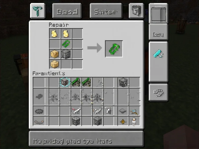 Minecraft anvil usage interface showing repair costs