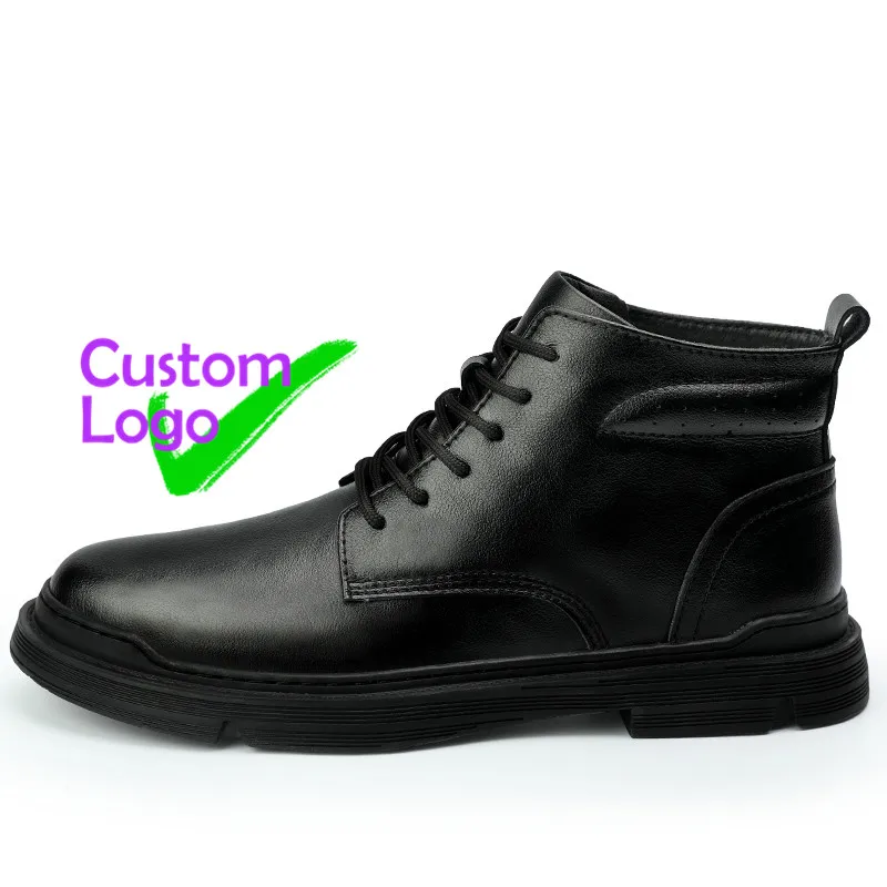 

lace Block Leather Shoes Casual Hand made Formal Stylish Shoes Men Boots Leather spring Brazil Gents Leather Shoes